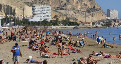 Una playa de Alicante.