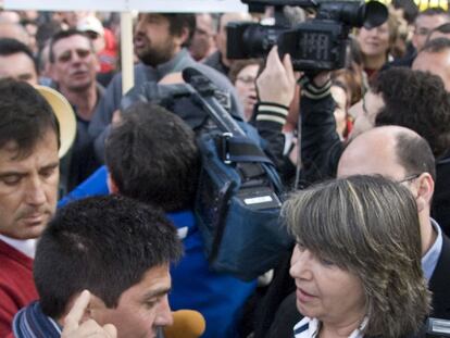 Quintana discute cara a cara con los marineros