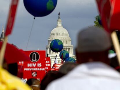 Marcha del Sida en Washington.