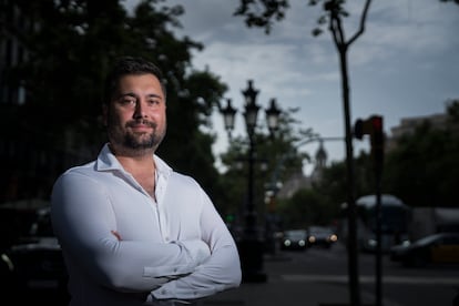 Alexander Dmitrenko, en el Paseo de Gracia de Barcelona.