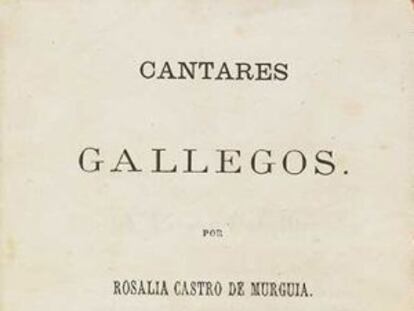 Capa da primera edición de Cantares gallegos.