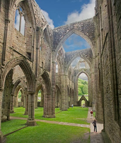 Las ruinas de la abadía de Tintern, del siglo XII.