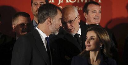 Los Reyes, al inicio de XXVIII edición de los Premios Rey Jaime I.
