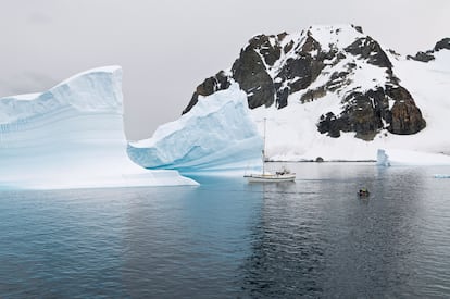 El canal Errera, en la Antártida.