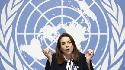 María Fernanda Espinosa, presidenta de la Asamblea General de la ONU.