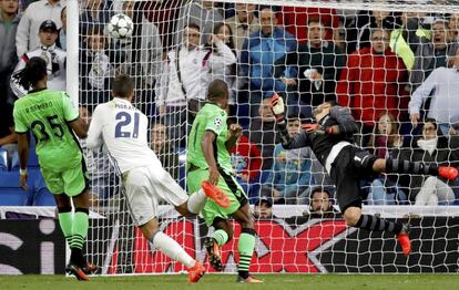 Morata hace el segundo gol del Madrid.