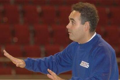 Juan Carlos Pastor, en un entrenamiento del Valladolid.