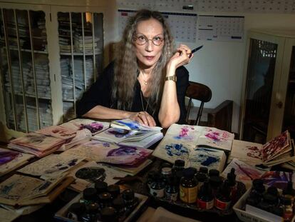 Bracha L. Ettinger, en su casa/estudio en Tel Aviv.