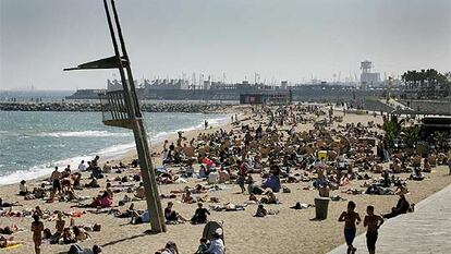 La playa del Bogatell