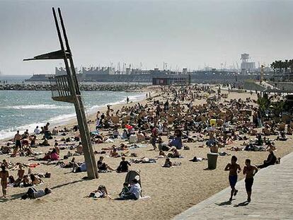 La playa del Bogatell