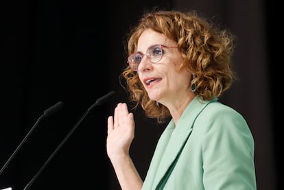 La vicepresidenta primera del Gobierno y secretaria general del PSOE andaluz, María Jesús Montero.