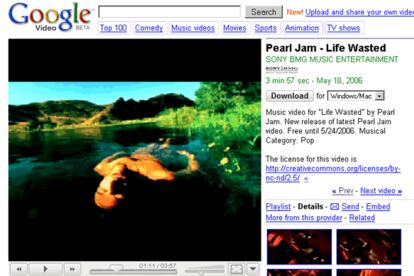 Google Vídeo (en la imagen) y YouTube son dos de los servicios más utilizados para publicar y ver vídeos en Internet, pero para poder utilizarlos debe instalar a su navegador un pequeño añadido.
