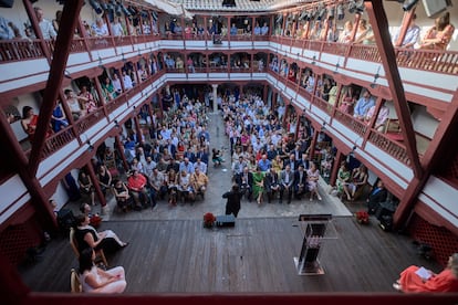 El Corral de Comedias de Almagro, epicentro del festival, durante la inauguración de la edición del año pasado.