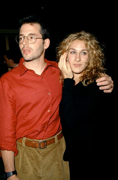 Matthew Broderick and Sarah Jessica Parker in Los Angeles; 1993.