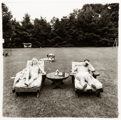 'Familia en su jardín un domingo en Westchester, Nueva York, 1968'.