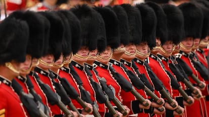 Miembros de la Guardia Real, en Londres, el pasado 17 de junio.