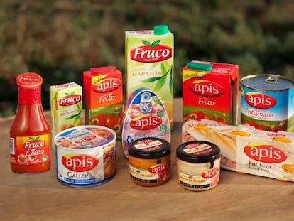 Productos de las marcas Apis y Fruco