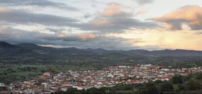 Panorámica de Logrosán (Extremadura).