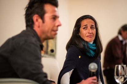 Gabriel's parents, Ángel Cruz and Patricia Ramírez at a news conference in February.