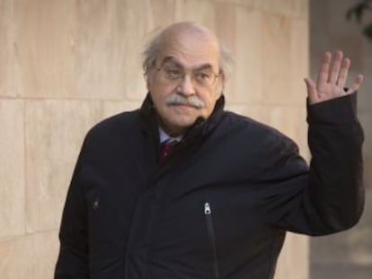 Mas-Collell arribant a la Generalitat, abans de la reunió del Consell Executiu.