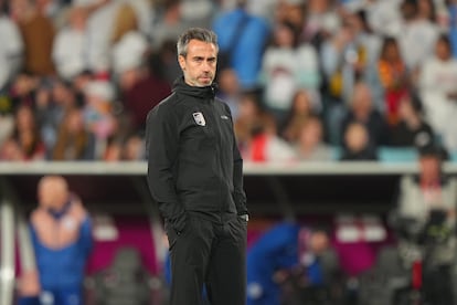 Jorge Vilda, exentrenador de la selección femenina española de fútbol, durante la final del Mundial.