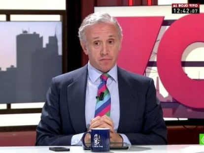 Eduardo Inda en el programa de La Sexta 'Al rojo vivo'