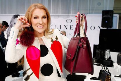 C&eacute;line Dion, el pasado febrero en la presentaci&oacute;n de su colecci&oacute;n en Las Vegas.