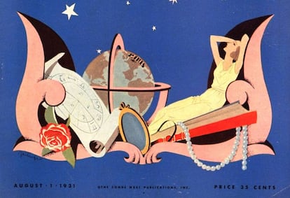 Ilustración de las predicciones de otoño de Vogue, publicadas en agosto de 1931.