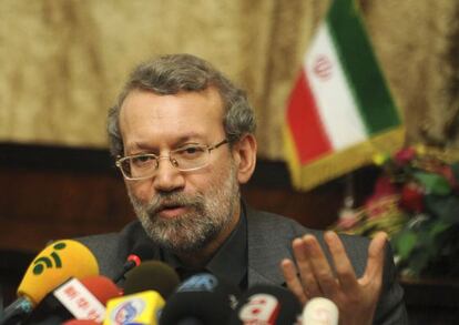El presidente del parlamento iraní, Ali Alarinjani.