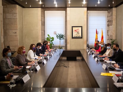 Reunión de la Comisión Bilateral entre la Generalitat y el Gobierno central, este viernes, en Barcelona