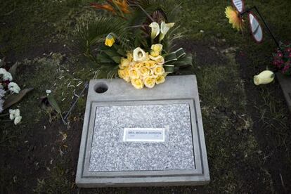 Lugar donde reposa M&oacute;nica Gord&oacute;n, en el cementerio de Quito.