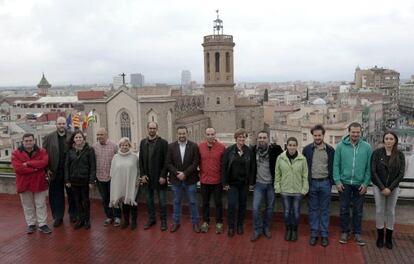 Els 14 regidors que formen el nou govern de la ciutat.