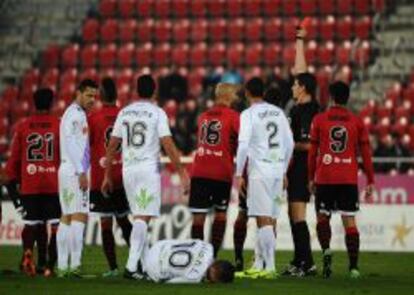 Momento del partido disputado por el Mallorca el domingo.