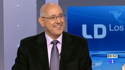 José Antonio Álvarez Gundín, en un debat de 'Los desayunos' de TVE.