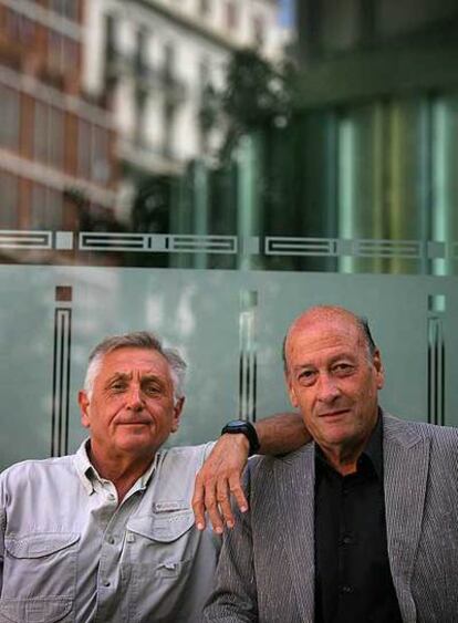 Jirí Menzel, a la izquierda, y Richard Lester, ayer en Valencia.