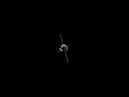 Imagen del carguero espacial 'Progress MS-21' hecha pública por Roscosmos.