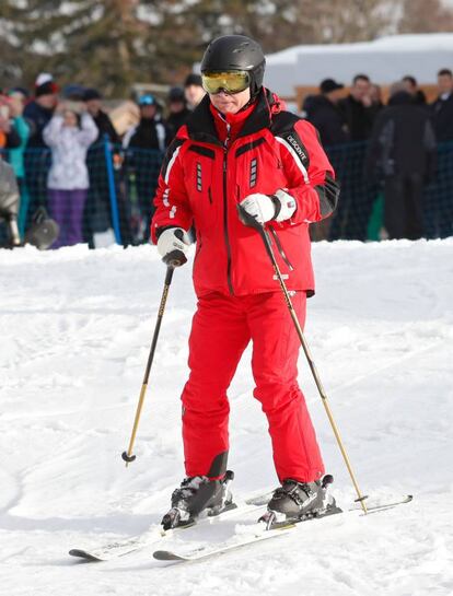 El presidente ruso, Vladimir Putin, se dispone a disfrutar de la jornada de esquí por la estación Gazprom Mountain Resort.
