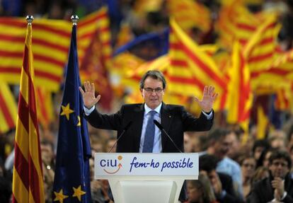 O presidente da Generalitat de Catalunha, Artur Mas. 