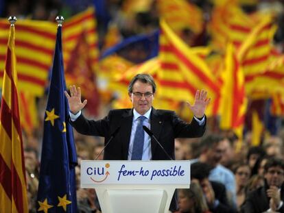 O presidente da Generalitat de Catalunha, Artur Mas. 