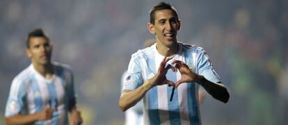 Di maría celebra uno de sus tantos