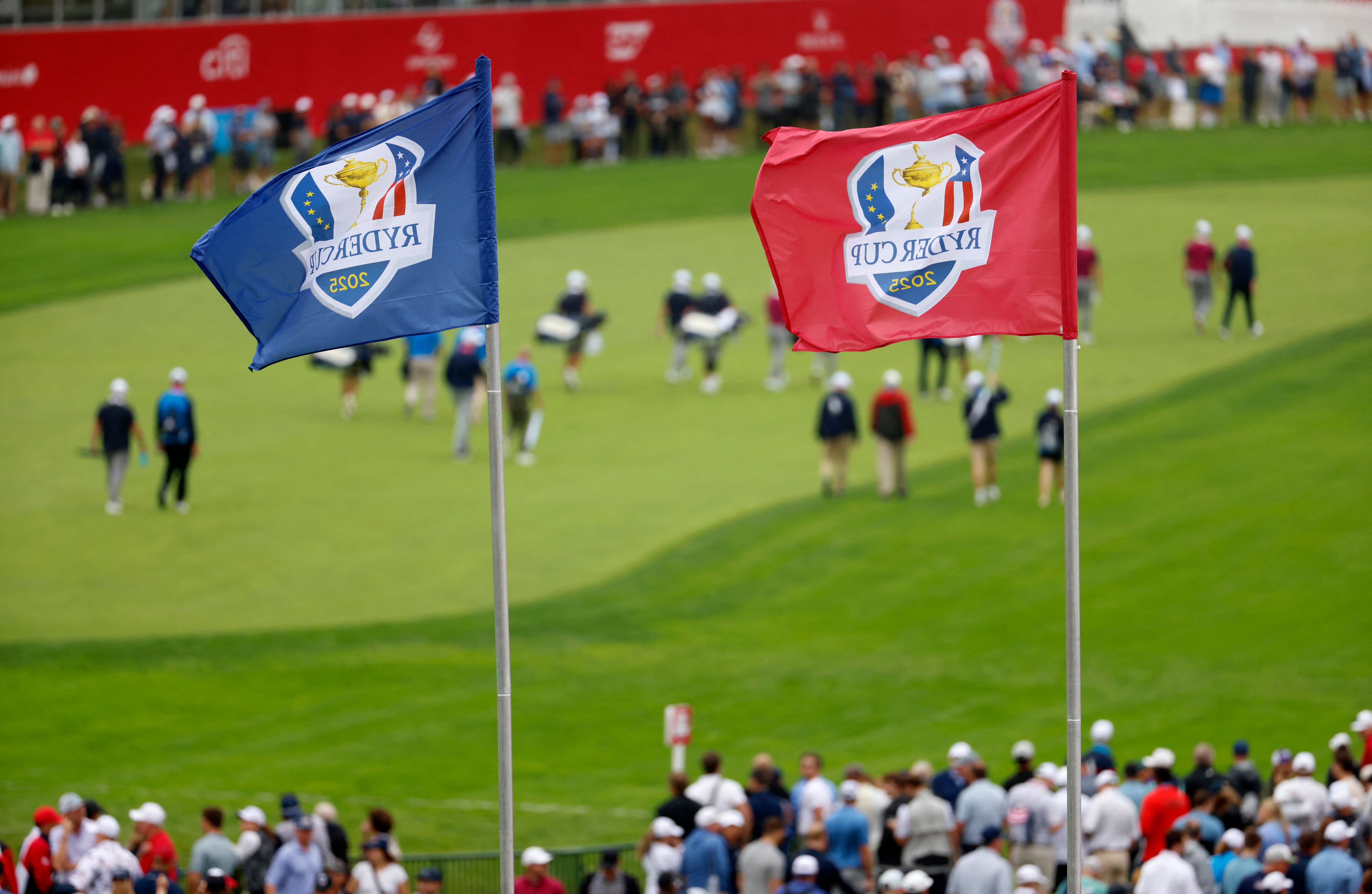 Imagen del campo de Bethpage Black, en Nueva York, en la jornada del jueves de la Ryder Cup. 