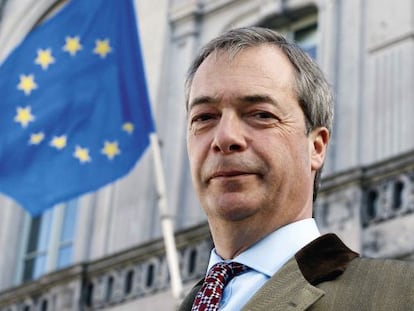 Nigel Farage, líder del UKIP, partido que aboga por un referéndum para sacar a Reino Unido de la UE. Farage es miembro del Parlamento Europeo desde 1999. Así es el viejo continente