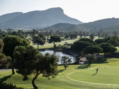Un campo de golf en Murcia.