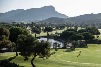 Un campo de golf en Murcia.