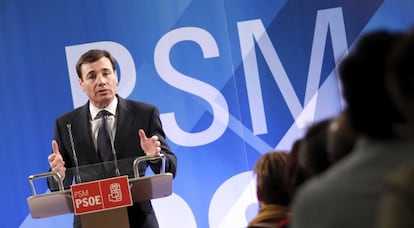Tomás Gómez, durante un acto electoral.
