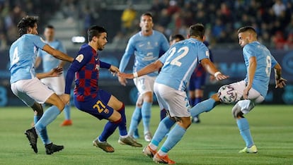 Carles Pérez, en el duelo ante el Ibiza.