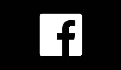 Logo oscuro de Facebook