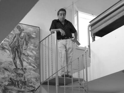Paco Cuadrado, en su estudio, en una imagen de su blog.