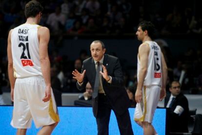 Ettore Messina, durante un partido de la ACB esta temporada.