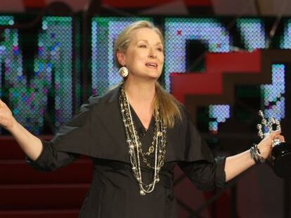 Meryl Streep recoge su premio Donostia, en 2008